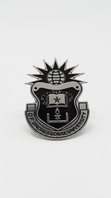 Silver & Black JGU Crest Lapel Pin - TOSSIDO