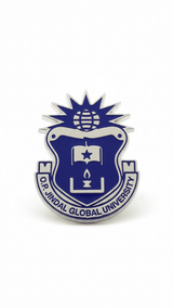 Silver & Blue JGU Crest Lapel Pin - TOSSIDO