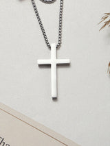 Silver Cross Men's Chain - TOSSIDO