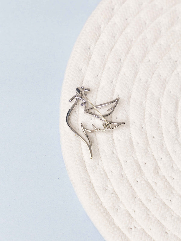 Silver Dove Brooch - TOSSIDO