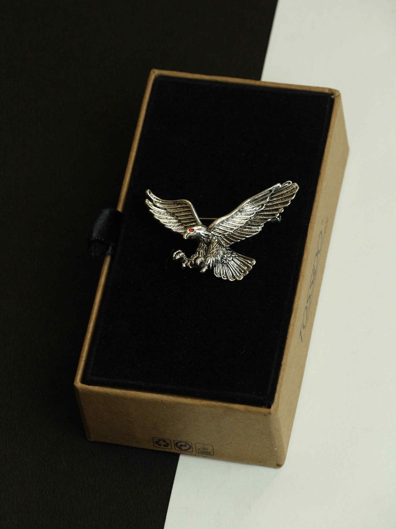 Silver Eagle Brooch - TOSSIDO