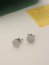 Silver Geometric Cufflinks - TOSSIDO