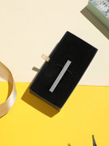 Silver Geometric Tie bar - TOSSIDO