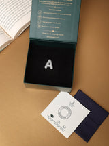 Silver Initial A Slider Pendant - TOSSIDO
