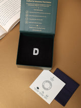 Silver Initial D Slider Pendant - TOSSIDO