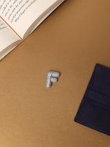 Silver Initial F Slider Pendant - TOSSIDO