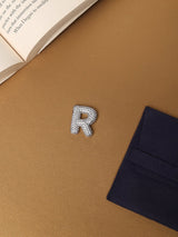 Silver Initial R Slider Pendant - TOSSIDO