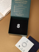 Silver Initial S Slider Pendant - TOSSIDO