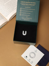 Silver Initial U Slider Pendant
