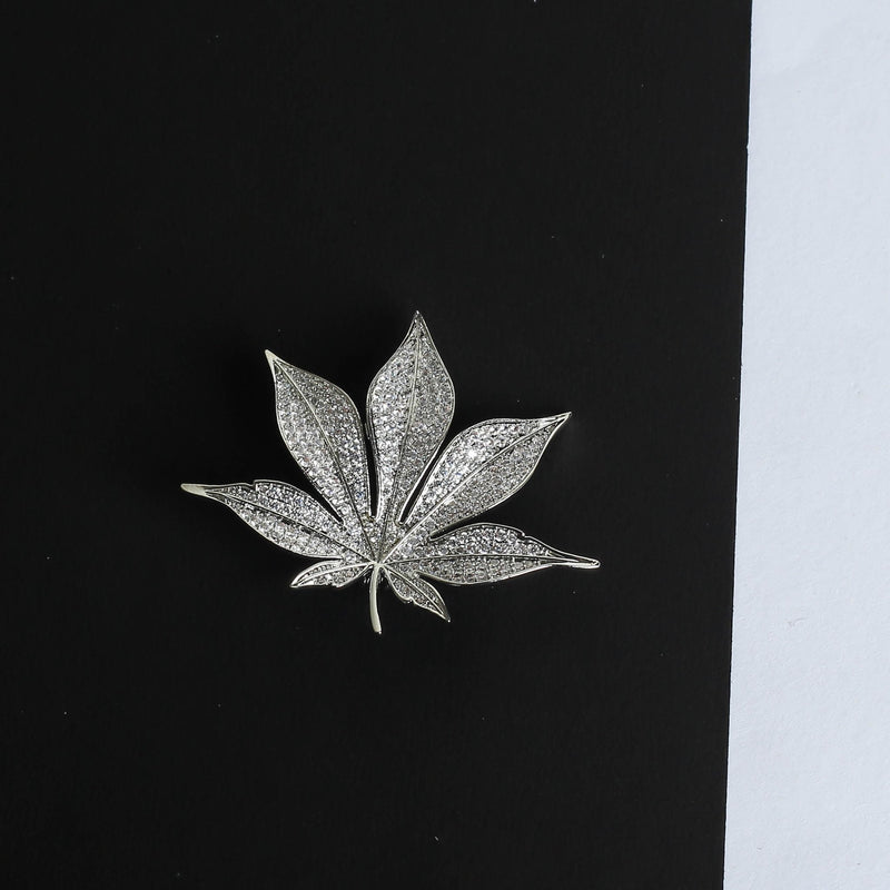 Silver Leaf Brooch - TOSSIDO