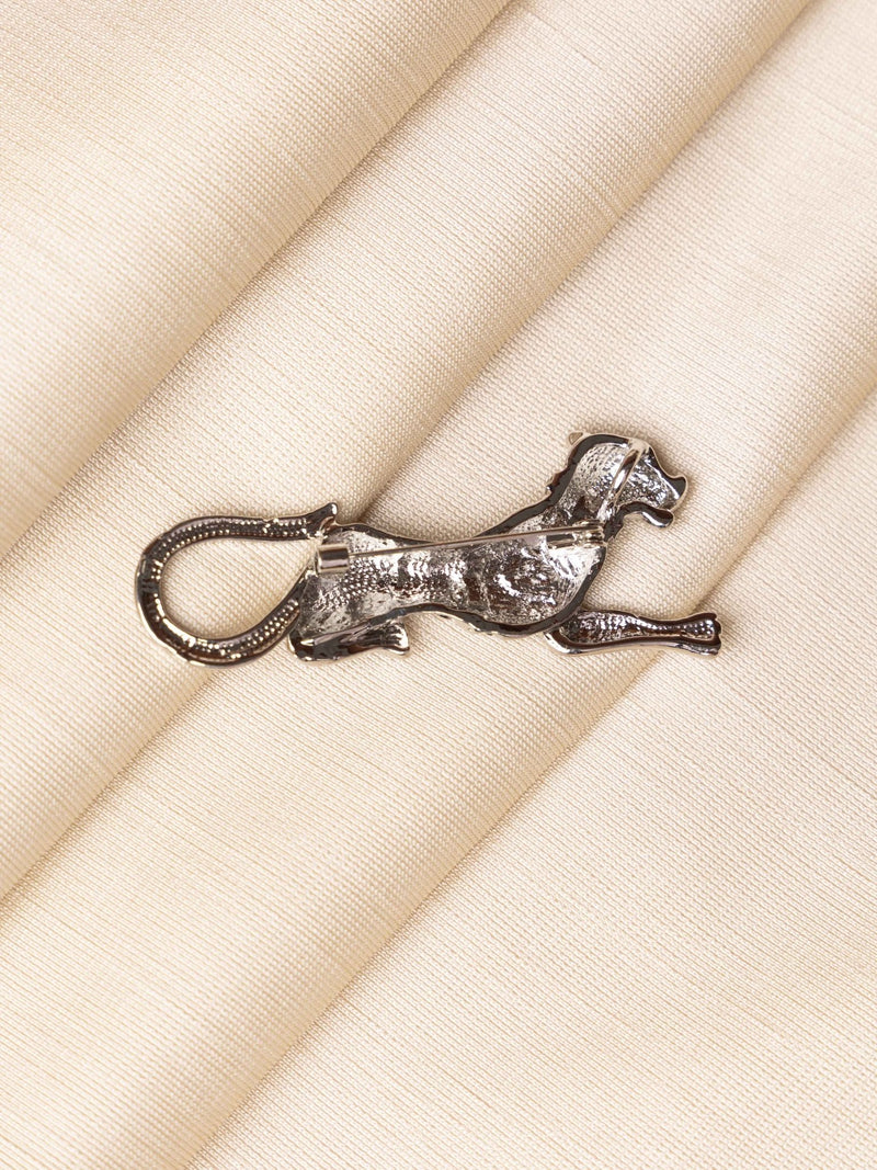Silver Leopard Brooch - TOSSIDO