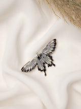 Silver Monarch Brooch - TOSSIDO