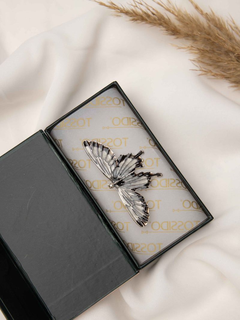 Silver Monarch Brooch - TOSSIDO