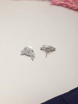 Silver Rope Knot Stud Earrings - TOSSIDO