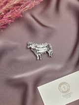 Silver Sheep Brooch - TOSSIDO