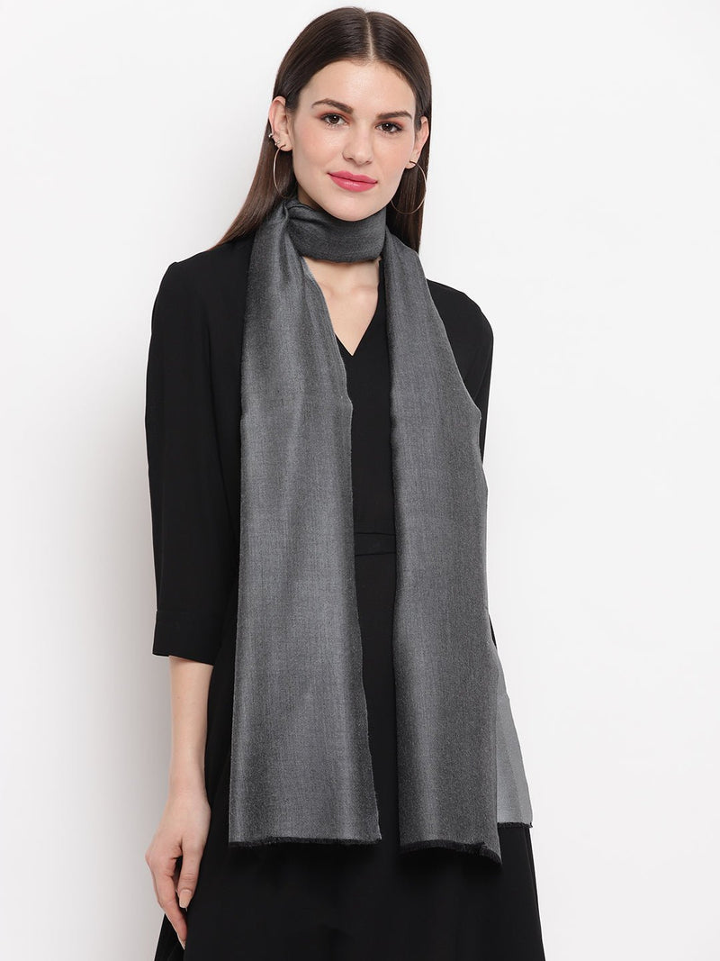 Silver Solid Stole - TOSSIDO