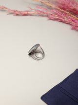 Silver Spiral Dome Adjustable Ring - TOSSIDO