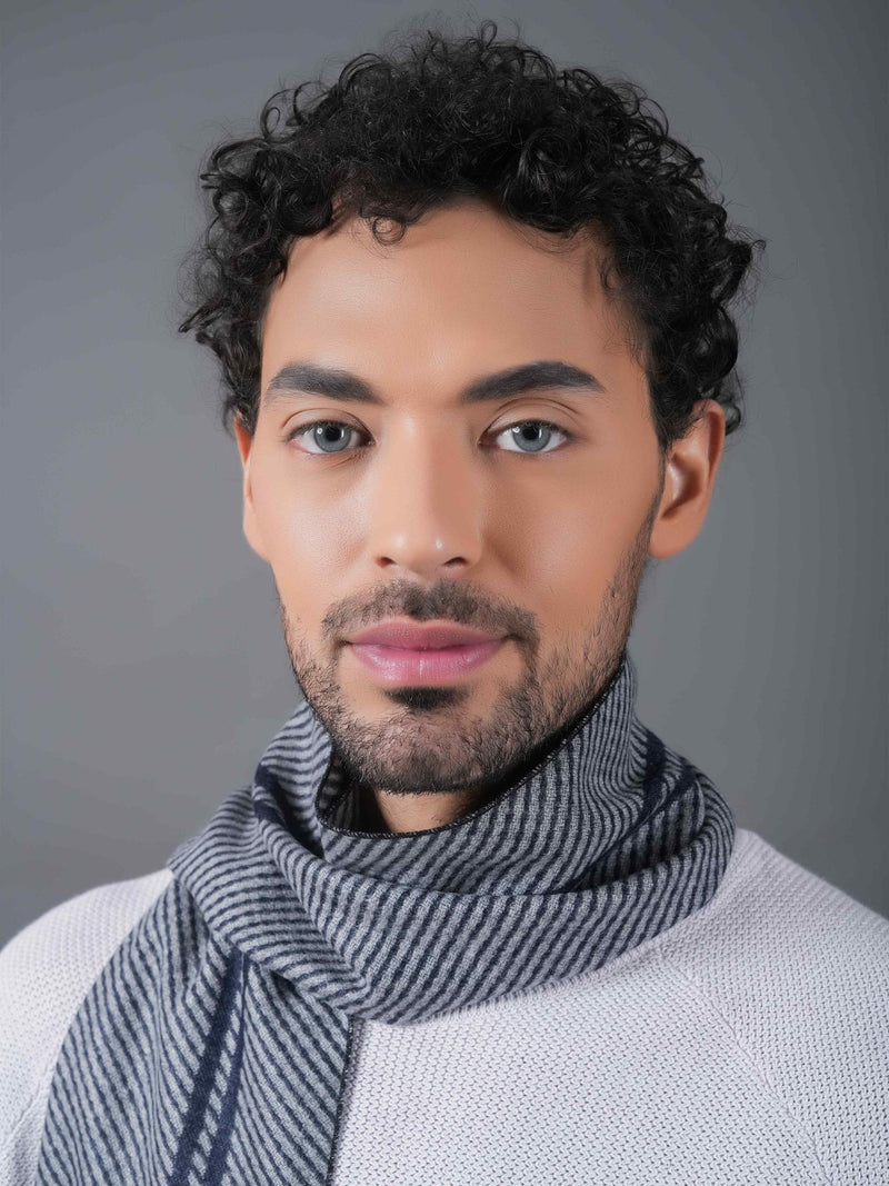Silver Stripe Muffler - TOSSIDO