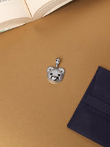 Silver Teddy Face Pendant - TOSSIDO