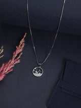 Silver Whale Tail Ring Pendant Necklace - TOSSIDO