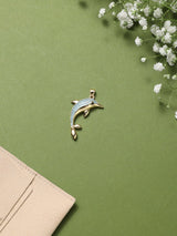 Sky Blue Dolphin Pendant - TOSSIDO
