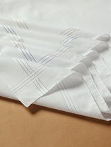 Soft Touch White Cotton Handkerchief Set - TOSSIDO