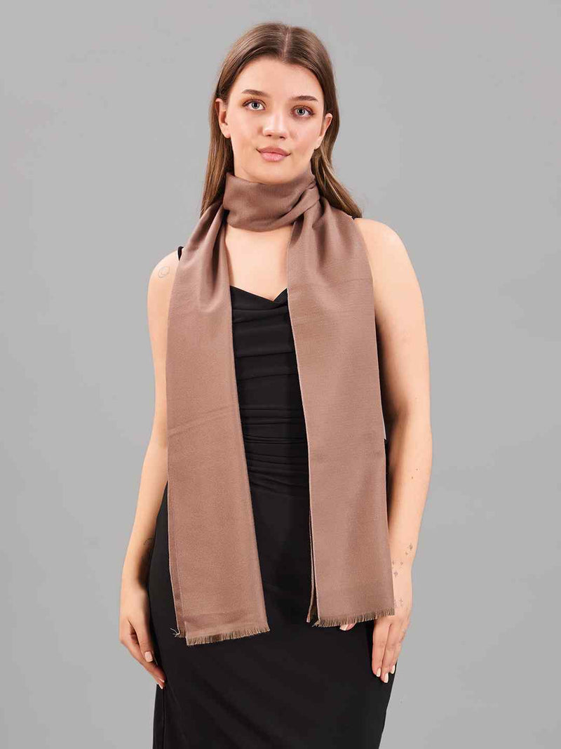 Solid Brown Muffler - TOSSIDO