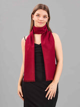 Solid Maroon Muffler - TOSSIDO