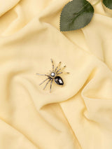 Spider Brooch with Pearl Accent - TOSSIDO