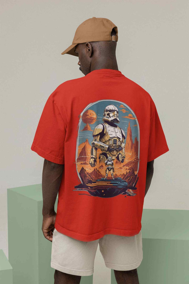 Star Wars Stormtrooper Beige Oversized Tee - TOSSIDO