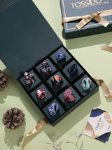 Statement Pocket Squares – Curated Gift Set of 9 - TOSSIDO