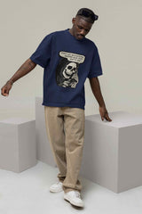 Stay Uninspired: Demotivated Oversized Tee - TOSSIDO