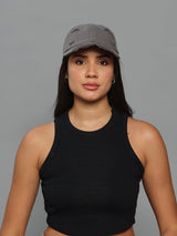 Stone Grey Distressed Baseball Cap - TOSSIDO