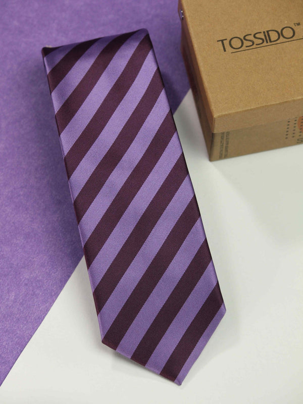 Stripe Up Necktie - TOSSIDO
