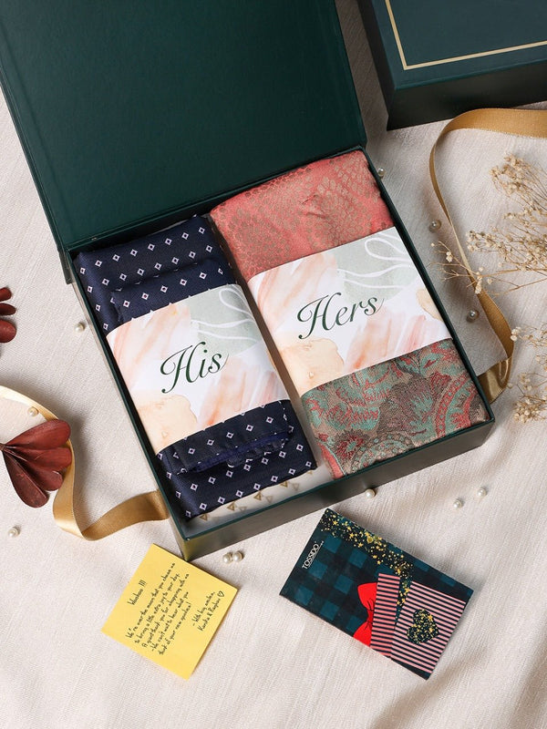 Stylish His & Hers Stole Giftset - TOSSIDO