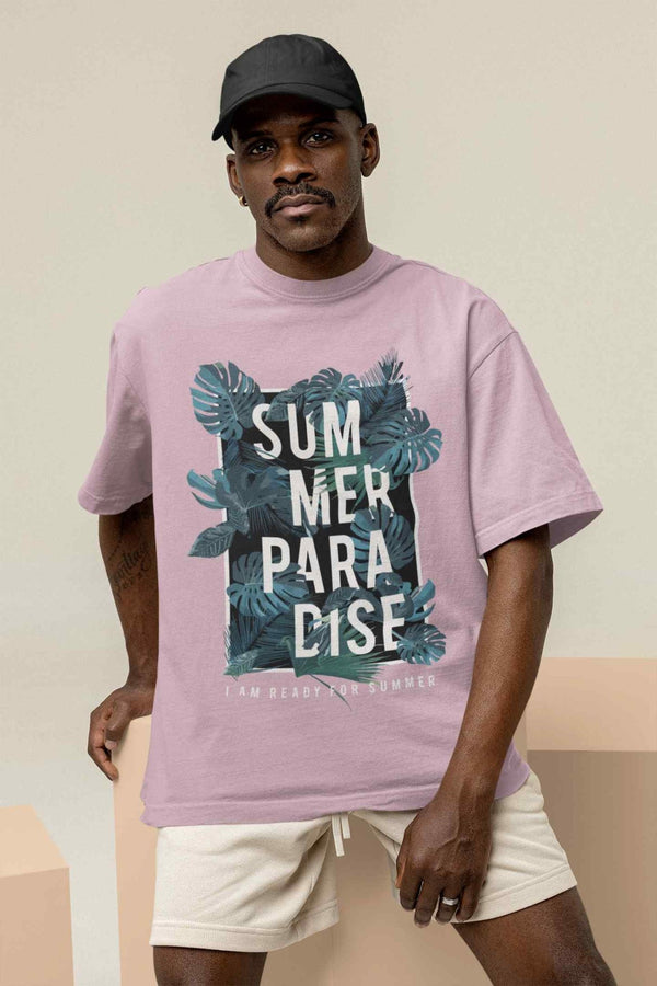 Summer Paradise Oversized Tee - TOSSIDO