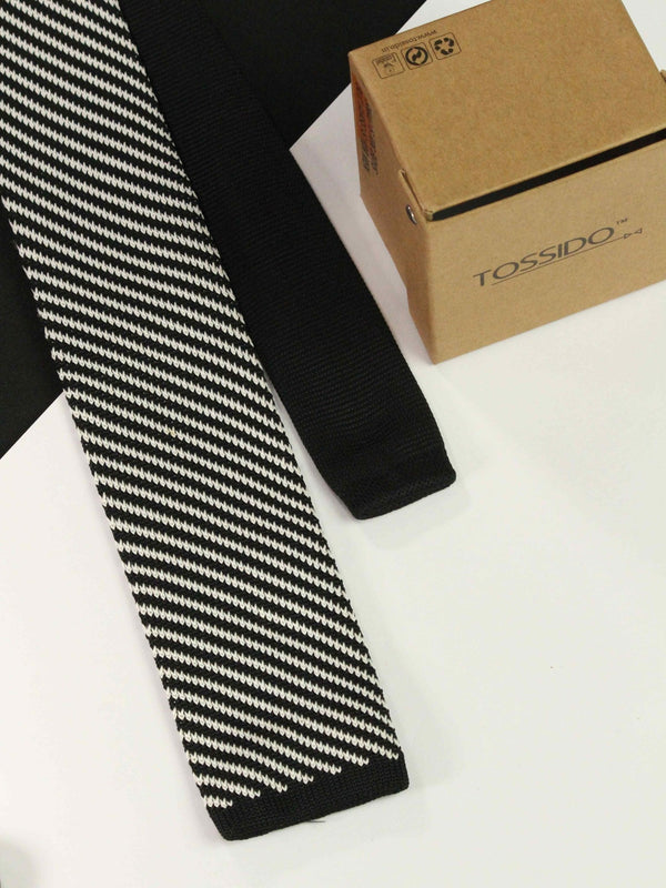Tangy Knitted Necktie - TOSSIDO