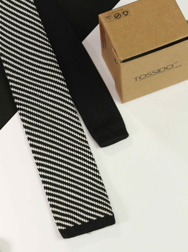Tangy Knitted Necktie - TOSSIDO