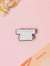 Tasking Typography Enamel Pin - TOSSIDO