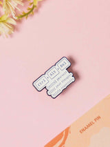 Tasking Typography Enamel Pin - TOSSIDO