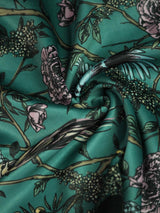 Teal Green Floral Pocket Square - TOSSIDO