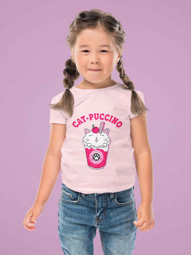 Cat-Puccino Kids Tshirts