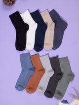 Textured Everyday Socks – Pack of 10 - TOSSIDO