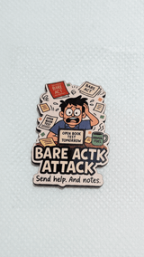 The "Bare Act Attack" Fridge Magnet - TOSSIDO