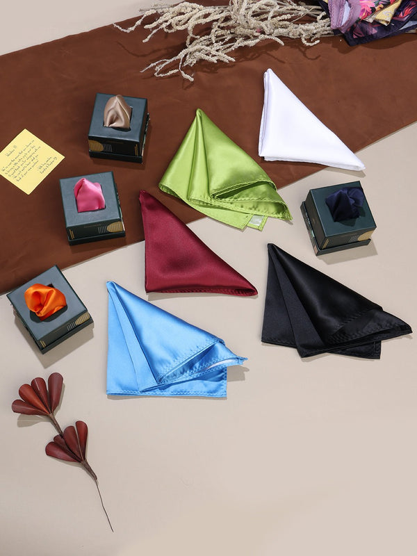 The Essential Solids Pocket Square Collection - TOSSIDO