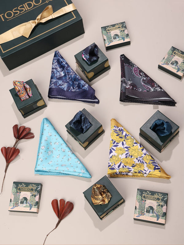 The Gentleman’s 9 - Piece Pocket Square Set - TOSSIDO