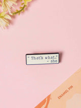 The Office Typography Enamel Pin - TOSSIDO