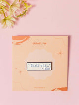 The Office Typography Enamel Pin - TOSSIDO