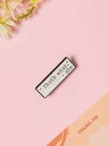 The Office Typography Enamel Pin - TOSSIDO
