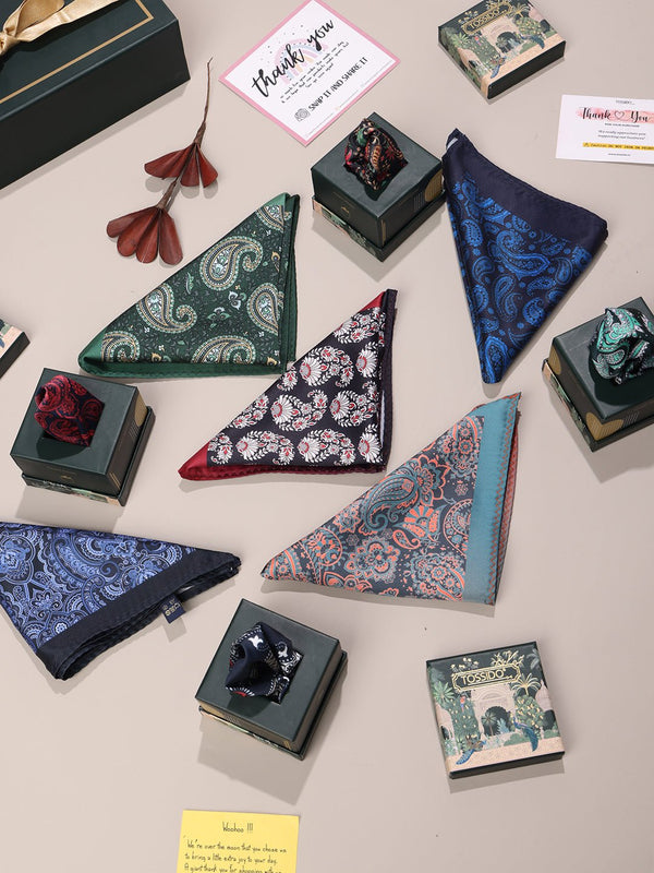 The Signature 9 - Piece Pocket Square Gift Box - TOSSIDO
